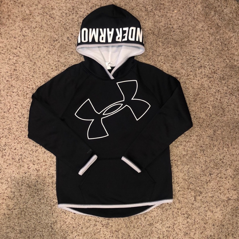 Girls youth medium black Under Armour sweatshirt